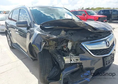 2016 Acura Mdx Advance Entertainment Packages/Advance Package из США, поврежденный, VIN 5FRYD3H99GB008345